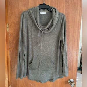 Green Cowl Neck Sweater